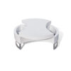 150220266991ff06d6235.jpeg Coffee Table, Contemporary Rotating Storage Design, 32 Inch White