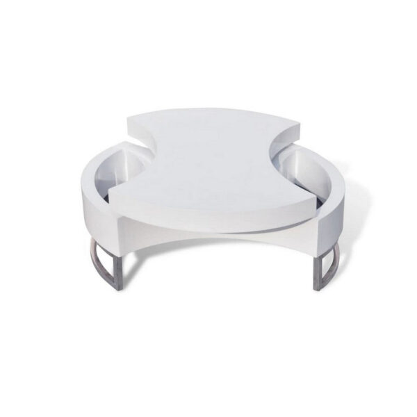150220266991ff06d6235.jpeg Coffee Table, Contemporary Rotating Storage Design, 32 Inch White