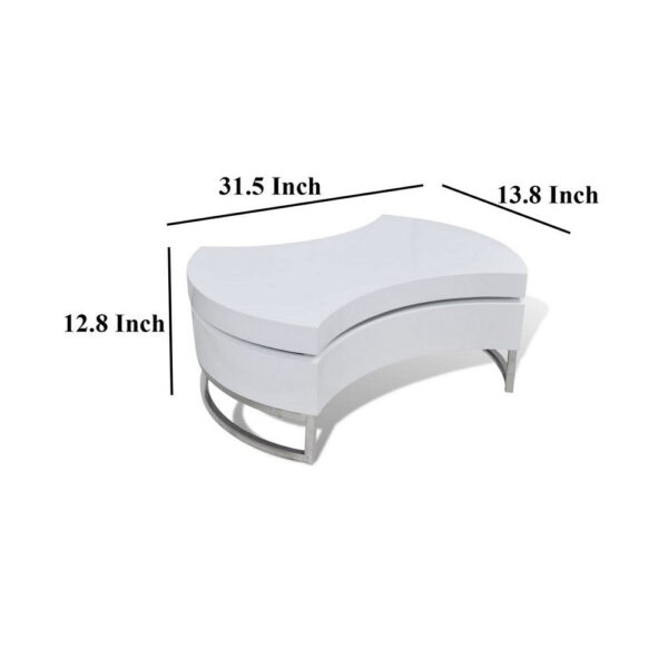 150220266991ff0eb42e2.jpeg Coffee Table, Contemporary Rotating Storage Design, 32 Inch White