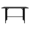 150220266991ff178946d.jpeg Outdoor Dining Table, Rectangular 43 Inch, Black Rattan, Steel Frame