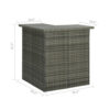 Shiro Outdoor Modular Corner Bar Table, 3 Shelf, Gray Rattan, 41 Inch