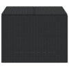 Outdoor Storage Box, Water Resistant Inner Bag 32 Inch Black PE Rattan