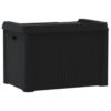 Outdoor Storage Box, 33 Gallon Capacity 29 Inch Weather Resistant Gray