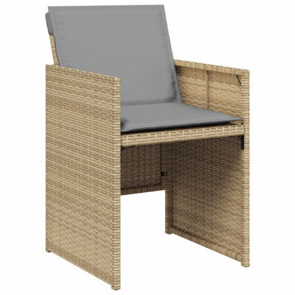 15022026699200cd6d3e8.jpeg Outdoor Accent Chair Set of 4, Beige Rattan, Gray High Back Cushions