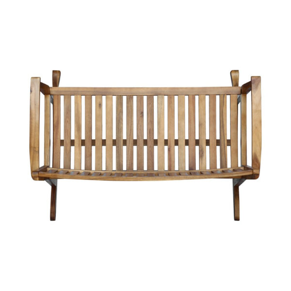 15022026699202ac028ea.jpeg Outdoor Rocking Loveseat Bench, 50 Inch, Natural Brown Acacia Wood