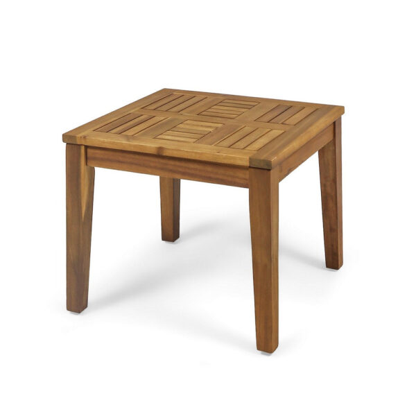 15022026699202ea8f763.jpeg Bops Outdoor Side End Table, 20 Inch Square, Natural Brown Acacia Wood