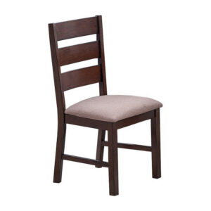 1502202669920345b0d9e.jpeg Yuzi Dining Chair Set of 2, Ladder Back, Cherry Brown Solid Wood