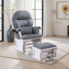15022026699203de188db.jpeg Noni Glider Manual Recliner Chair with Ottoman, White Wood, Gray
