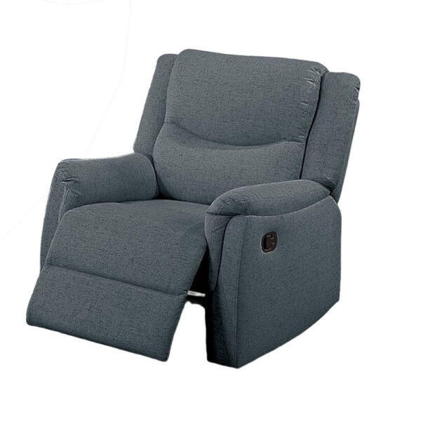 15022026699203fa00028.jpeg Ammy Manual Recliner Chair, Pillow Top Arms, Dark Gray Faux Burlap