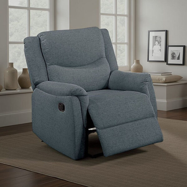 1502202669920403ebf49.jpeg Ammy Manual Recliner Chair, Pillow Top Arms, Dark Gray Faux Burlap