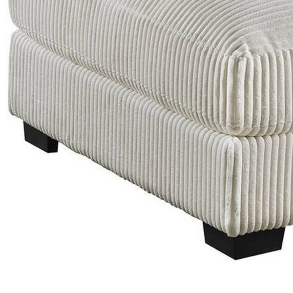 150220266992044f7edd1.jpeg Joana Cocktail Ottoman, Light Gray Wide Welt Corduroy Fabric, 37 Inch