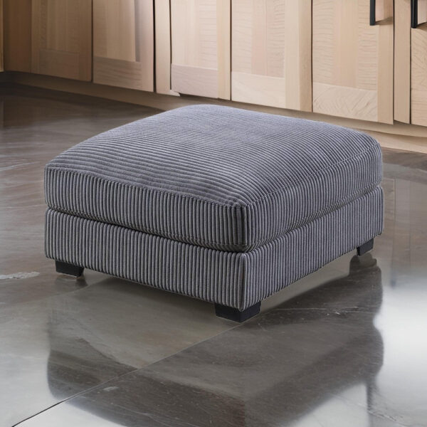 1502202669920466f3b3a.jpeg Joana Cocktail Ottoman, Dark Gray Wide Welt Corduroy Fabric, 37 Inch