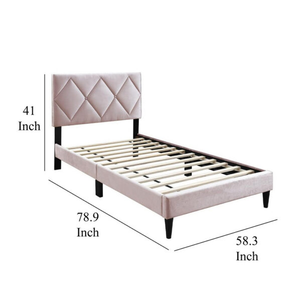15022026699204db5b2d1.jpeg Lilian Full Bed, Tufted Light Pink Velvet Upholstery, Diamond Stitch