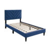 1502202669920526e3df7.jpeg Lilian Full Bed, Tufted Navy Blue Velvet Upholstery, Chevron Stitch