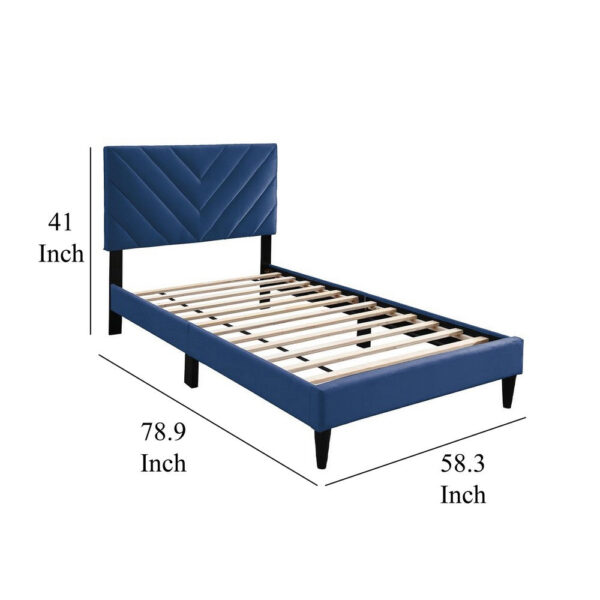 1502202669920533a77ec.jpeg Lilian Full Bed, Tufted Navy Blue Velvet Upholstery, Chevron Stitch