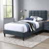 15022026699205a60d458.jpeg Lilian Twin Bed, Soft Biscuit Tufted Charcoal Gray Linen Upholstery