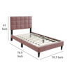 15022026699205dbed050.jpeg Lilian Full Bed, Tufted Pink Linen Upholstery, Biscuit Tufted Stitch