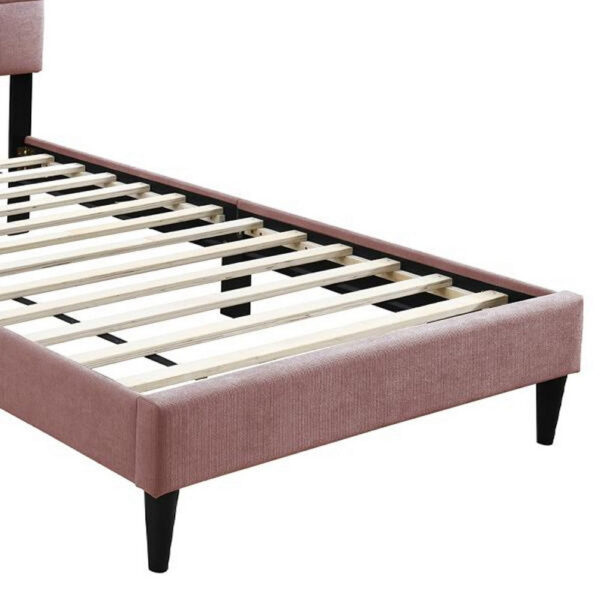 15022026699205ea614f2.jpeg Lilian Twin Bed, Tufted Pink Linen Upholstery, Biscuit Tufted Stitch