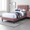 15022026699205efec87a.jpeg Lilian Twin Bed, Tufted Pink Linen Upholstery, Biscuit Tufted Stitch