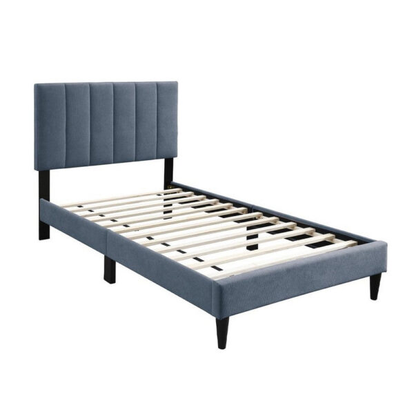 1502202669920605d2b2d.jpeg Lilian Twin Bed, Soft Channel Tufted Charcoal Gray Linen Upholstery