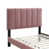 150220266992065ca8634.jpeg Lilian Twin Size Bed, Blush Pink Linen Upholstery, Channel Tufted