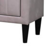 Rheo Nightstand, 2 Drawers, 22 Inch Upholstered in Light Pink Velvet
