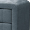 15022026699206e67653b.jpeg Rheo Nightstand, 2 Drawer, 22 Inch Slate Gray Brushed Linen Upholstery