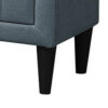15022026699206e918ef8.jpeg Rheo Nightstand, 2 Drawer, 22 Inch Slate Gray Brushed Linen Upholstery