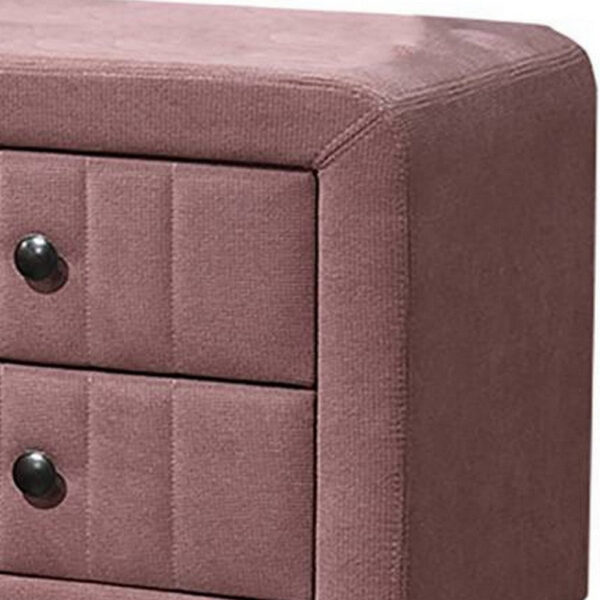 15022026699206f782a38.jpeg Rheo Nightstand, 2 Drawer, 22 Inch Blush Pink Brushed Linen Upholstery