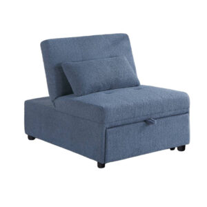 15022026699207a83a20d.jpeg Jiya Convertible Sofa Chair to Single Bed, Blue Fabric, 76 Inch