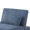 Jiya Convertible Sofa Chair to Single Bed, Blue Fabric, 76 Inch