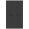 Kion Outdoor Storage Cabinet w 2 Doors, Shelves, 38 Inch Classic Black
