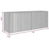 150220266992084942c0a.jpeg Outdoor Storage Cabinet, 78 Inch Gray Poly Rattan and Brown Solid Wood