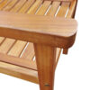 Dusk Outdoor Chairs Set of 2, Slatted Natural Brown Acacia Wood