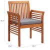 15022026699208945dca5.jpeg Kim Outdoor Set of 2, Geay Seat Armchair, Brown Acacia Wood