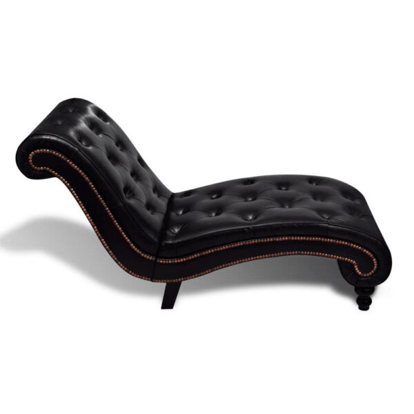 15022026699208b9798c7.jpeg Accent Chaise Lounger, Curved, Deep Button Tufted Black Faux Leather