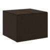 Outdoor Garden Storage Box, Removable Bag, Brown Poly Rattan Woven