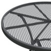1502202669920a22b6c8d.jpeg Yoko Outdoor Breakfast Table, Dark Gray Mesh Iron, Round 32 Inch Top