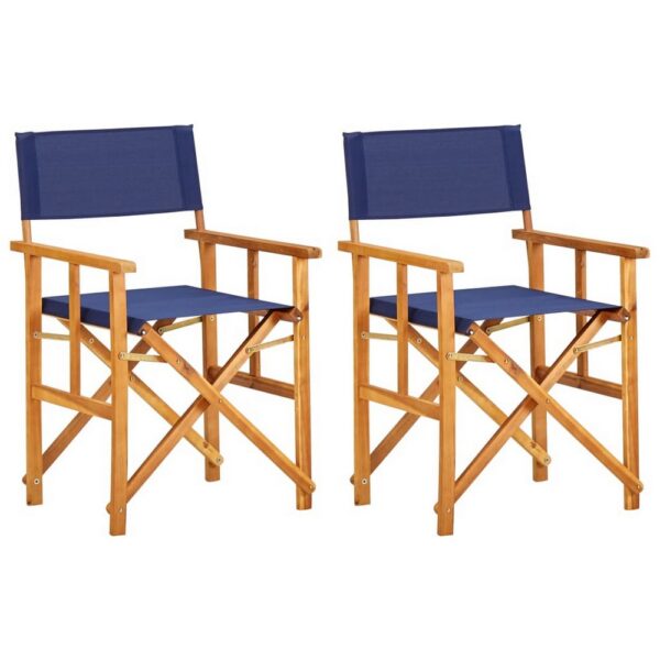 1502202669920ab6a356b.jpeg Foldable Accent Director Set of 2, Brown Acacia Wood, Blue