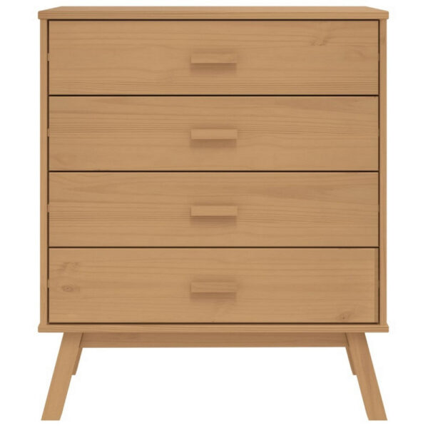 1502202669920b1740fc0.jpeg Tall Dresser Chest, 4 Drawers, Brown Solid Pine Wood Frame, 30 Inch