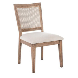 1502202669920c066546e.jpeg Mary Dining Side Chair Set of 2, White, Classic Natural Elm Wood