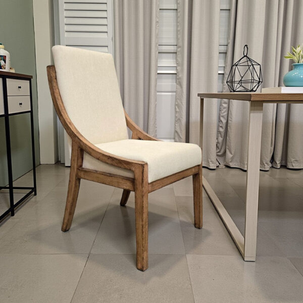 1502202669920c3bc1f6b.jpeg Ale Dining Side Chair Set of 2, Ivory Fabric, Natural Brown Pine Wood