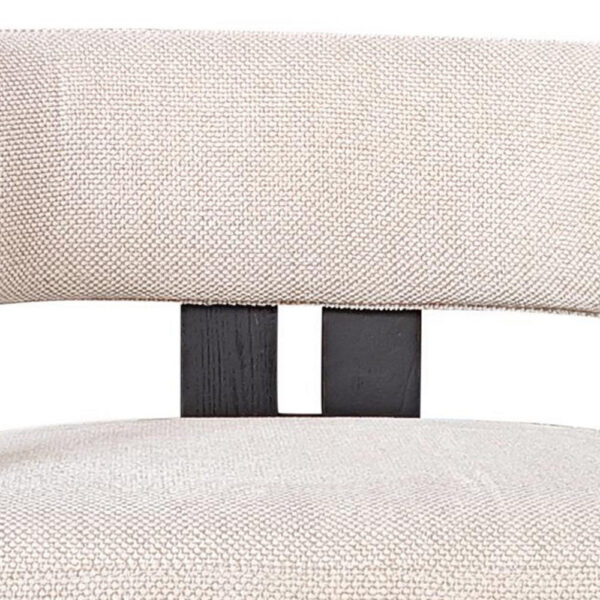 1502202669920c44a7ec6.jpeg Lasy Accent Dining Side Chair, White Fabric, Black Solid Wood