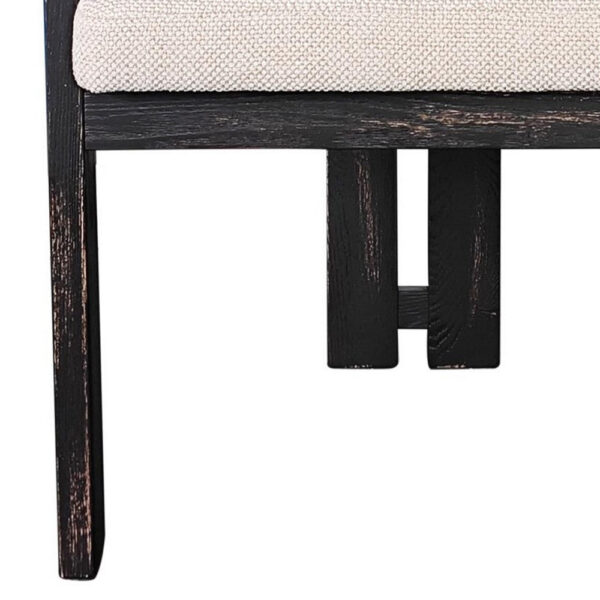 1502202669920c488b656.jpeg Lasy Accent Dining Side Chair, White Fabric, Black Solid Wood