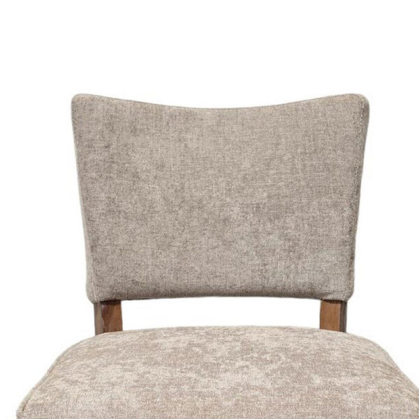 Rea Dining Side Chair Set of 2, Taupe, Classic Graywash Solid Wood