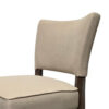 Rea Dining Side Chair Set of 2, Beige Fabric, Oak Brown Solid Wood