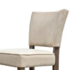 Rea Counter Stool Chair, Beige Fabric, Classic Graywash Solid Wood
