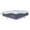 Miy King Size Mattress, Cool Gel Memory Foam, 14 Inch, Adjustable