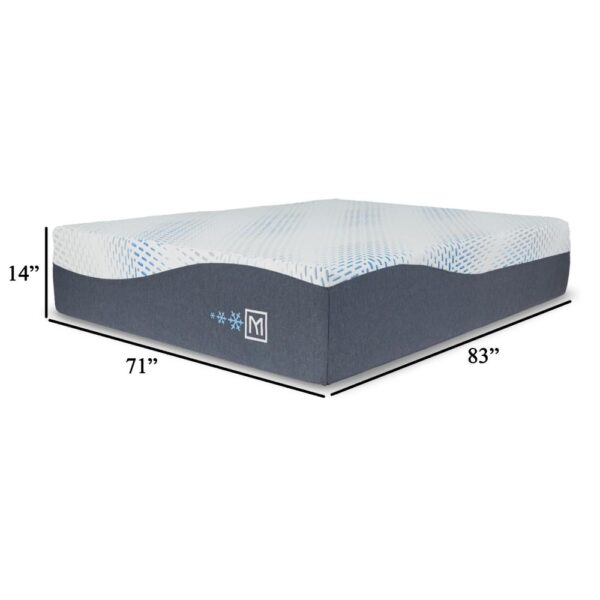 Miy California King Mattress, Cool Gel Memory Foam, 14 Inch Adjustable