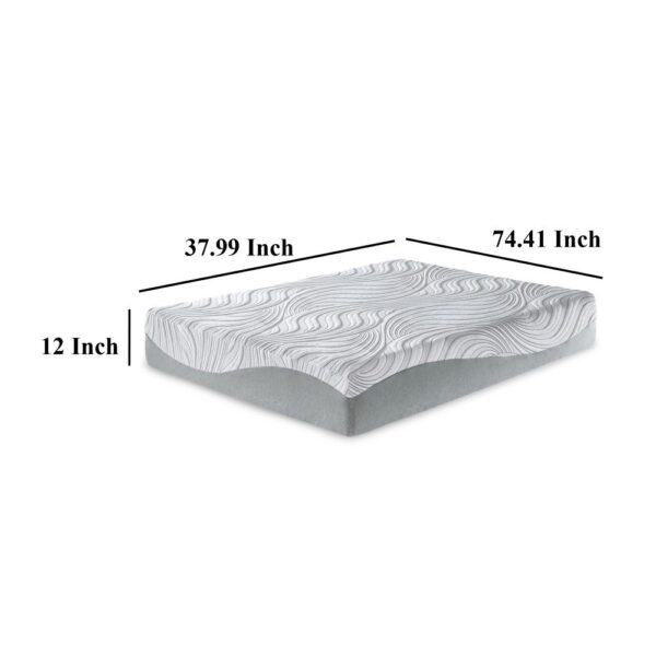 Meny Twin Mattress, Ultra Plush Memory Foam, Body Support 12 Inch